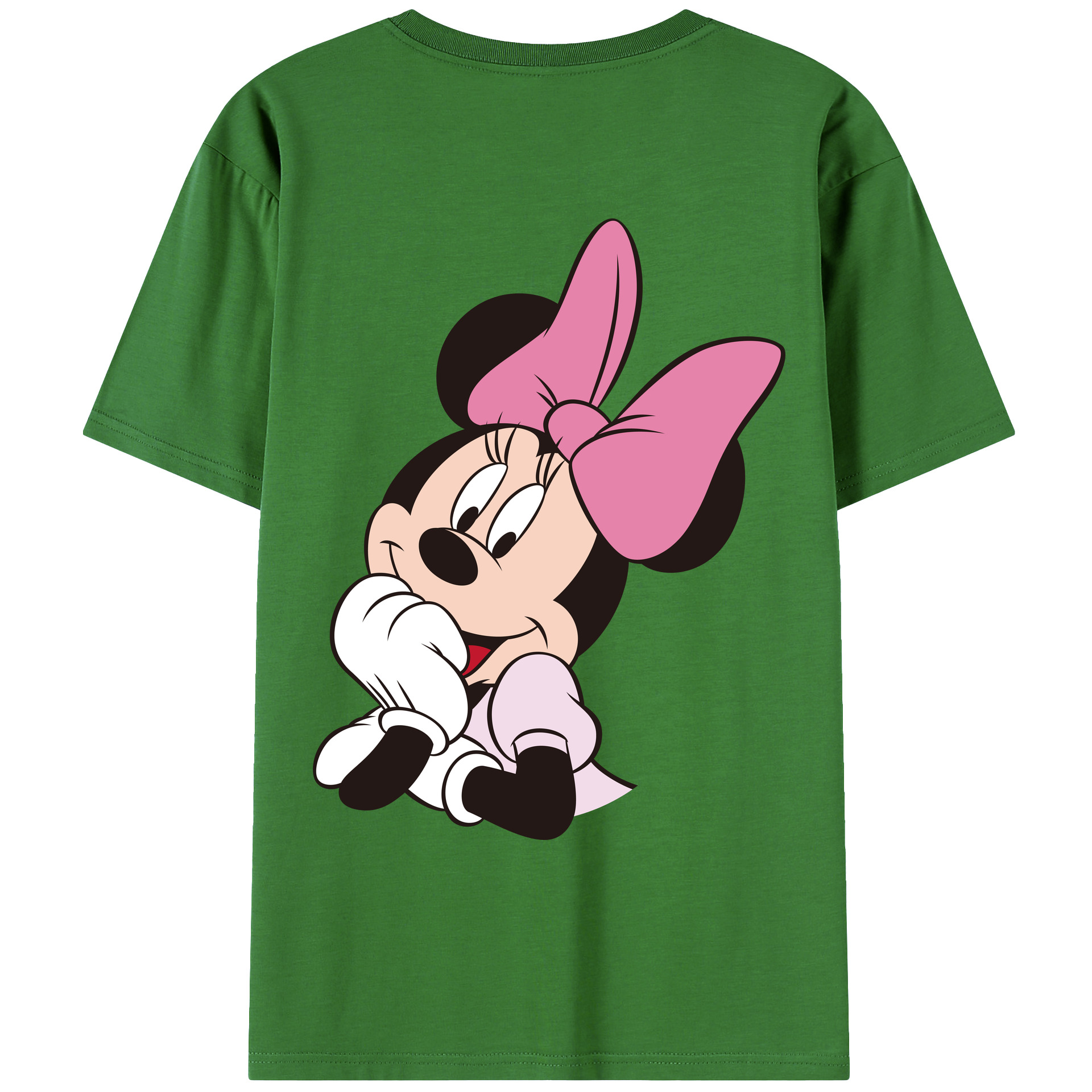 （画像用） ミッキーマウス Mickey Mouse レディース半袖Tシャツ(バックプリント)